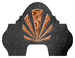 DARAY-L-602-CP-SH-BK Copper Sunburst Shimmer Black